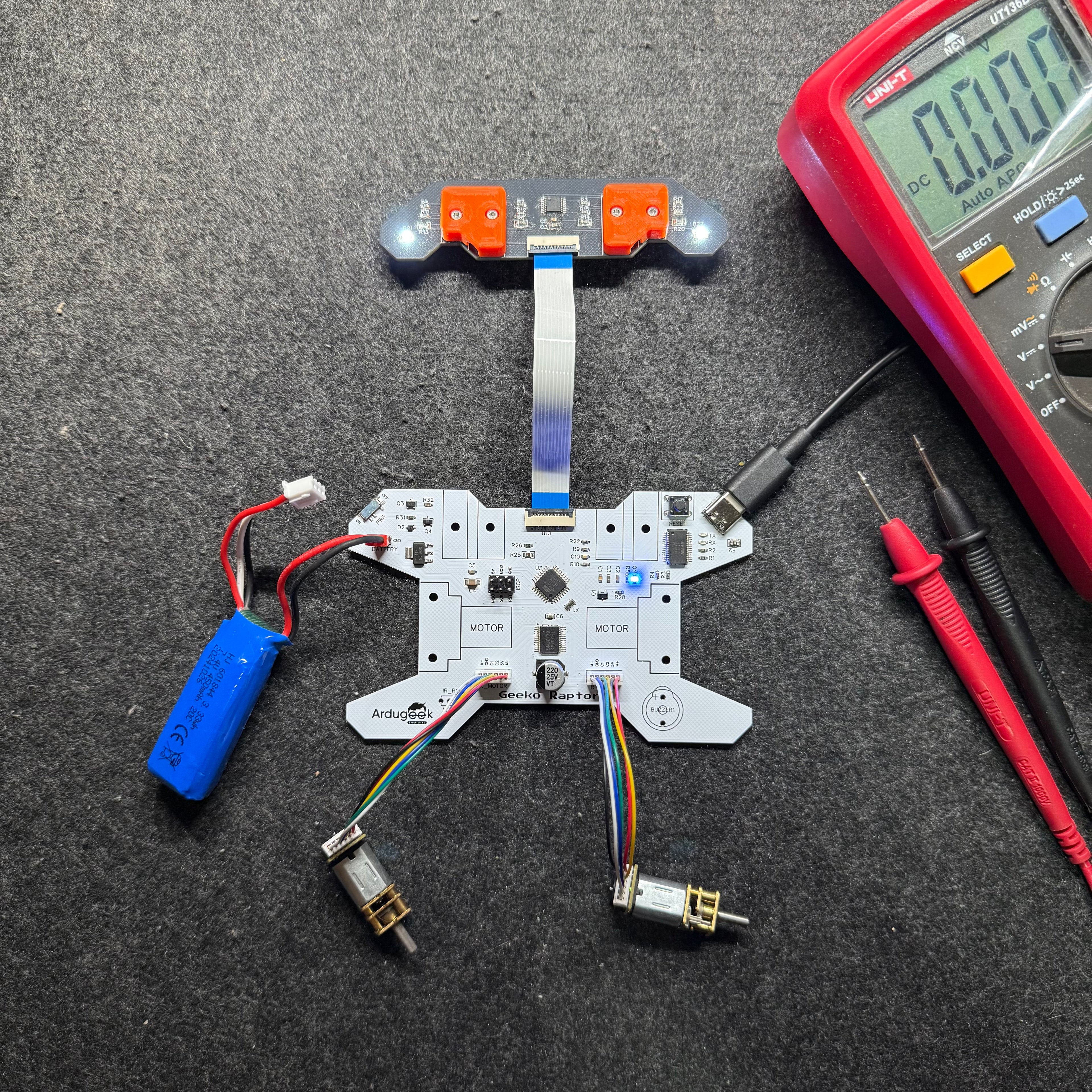 Geeko Raptor Line Follower Robotics Kit