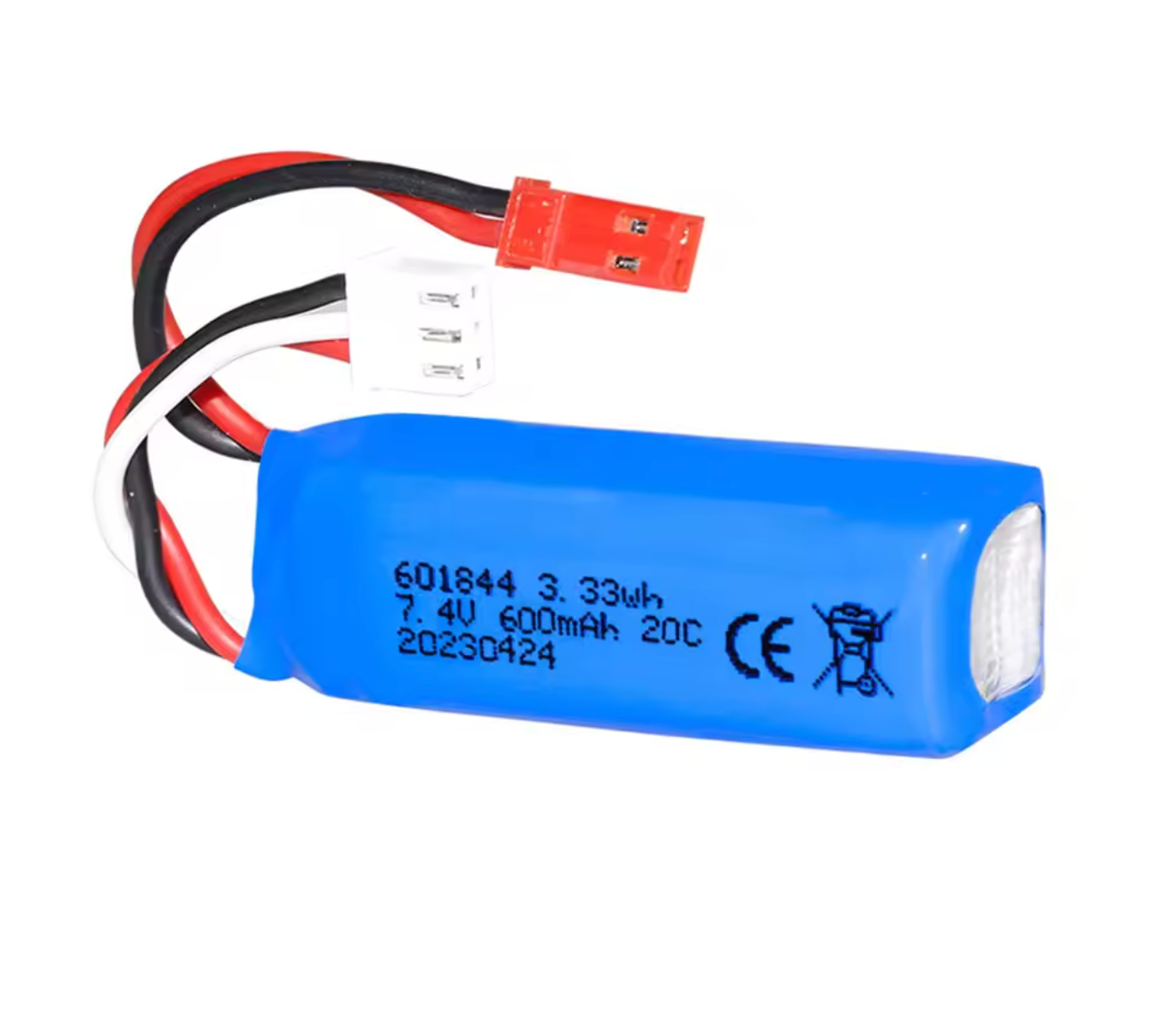 2S LiPo Battery 600mAh 7.4V High-Performance for Mini Drone Robot Battery Geeko Raptor