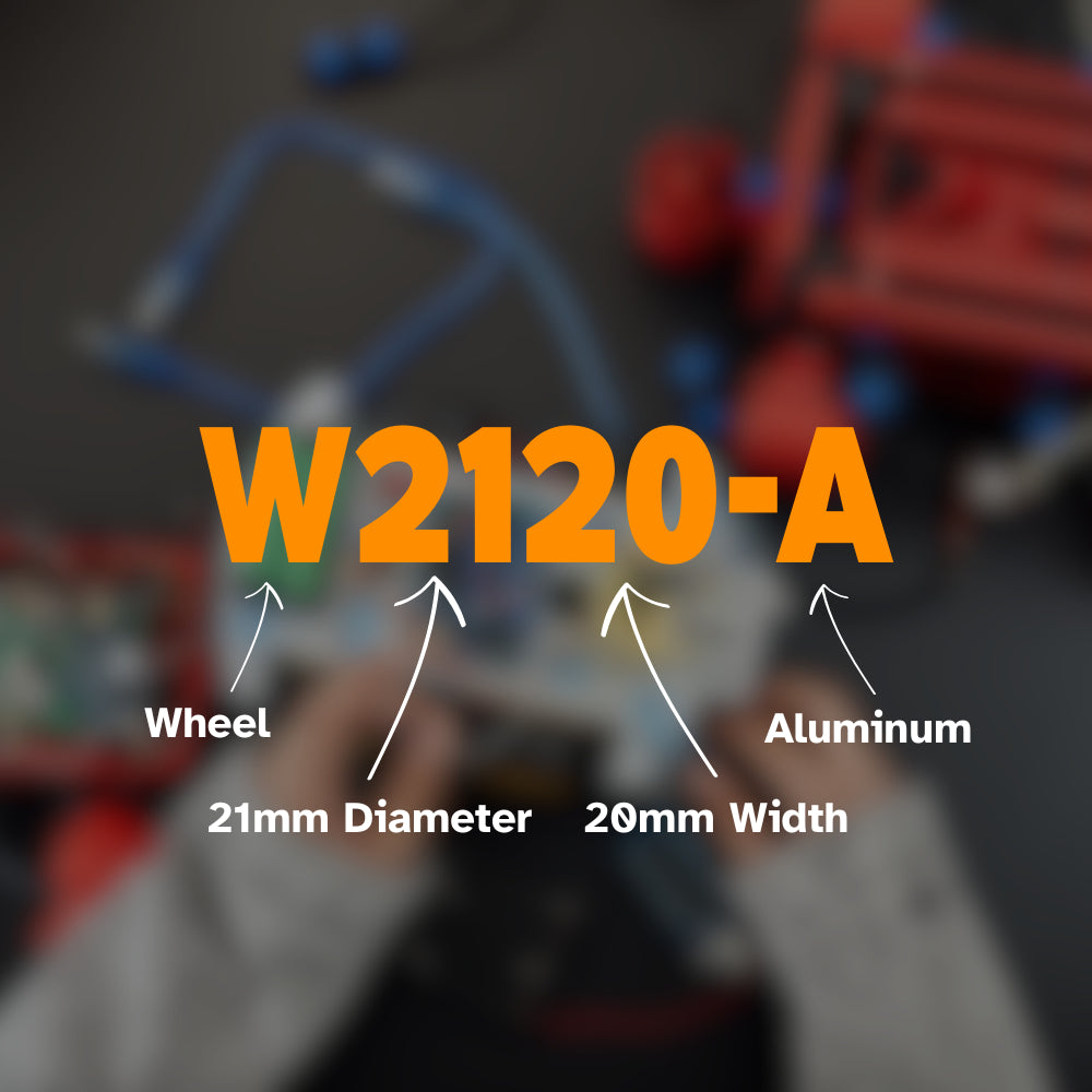 W2120-A High Quality Silicon Aluminum Wheel for Geeko Raptor Line Follower Kit